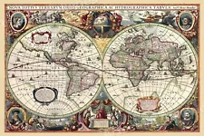 antique world maps for sale