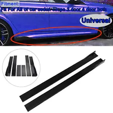 Pair of Side Skirts Extensions Splitters For VW Golf Ford Mustang Focus F13