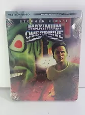 Maximum Overdrive Steelbook (Blu-ray + Digital, Vestron Video) Factory Sealed