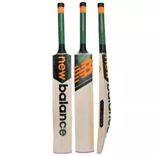 New Balance Green/Orange English Willow Cricket Bat - all sizes and grades