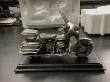 franklin mint harley davidson 1976 Electra Glide miniature pewter sculpture