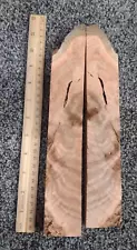 burl wood knife scale blanks saltwood cedar mirrored