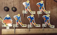 Lot of 12 vintage Metal hockey players from an electric hockey game