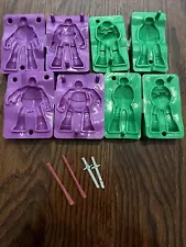 TMNT Play-Doh Ninja Turtles Set Of 4 Figure Press Molds For PlayDoh Characters