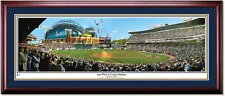 Milwaukee Brewers Last Pitch at County Stadium Framed Panoramic Print