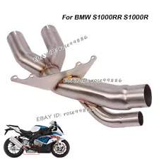 For BMW S1000RR 2017-2018 / S1000R 2017-2020 Exhaust Middle System Link Pipe (For: 2017 BMW S1000RR)