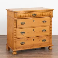 Pine Chest of Three Drawers, Denmark circa 1900