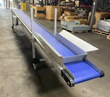 19' x 14" HFA Belt Conveyor Incline 19ft x 14in On Casters Adjustable CAN SHIP