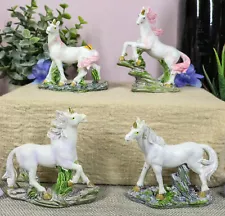 Beautiful Rare Mythical Legendary Unicorn Miniature Figurine Collectible Set