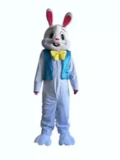 Deluxe Plush Bunny Mascot Costume Bunny Costume Adult Easter Costume