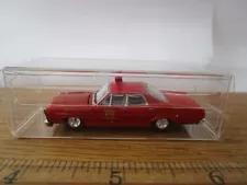 Mini Metals 1967 Ford Custom 500 Fire Chief HO Scale 1/87 For Train Layout