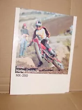 New ListingAMF HARLEY DAVIDSON 1978 MX-250 SALES BROCHURE Rex Staten