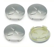 4x Silver Wheel Rim Center Caps Hubcaps Mitsubishi 60mm Lancer Eclipse Outlander (For: Mitsubishi Van)