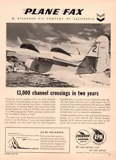 1956 vintage AD CHEVRON Aviation Fuel , Grumman G-21 Goose of Avalon Air 060924