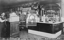 Longs Drug Store Soda Fountain Wakefield Nebraska NE Reprint Postcard