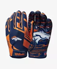 Denver Broncos NFL Stretch Fit Receiver Football Gloves