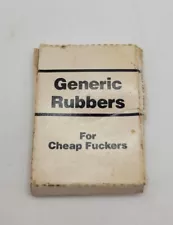 Vintage Condom Generic Rubbers For Cheap Fu*kers Toledo Ohio L.G.C. 1985