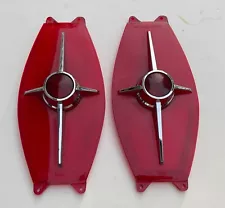 1965 FORD GALAXIE = TAILLIGHT LENS PAIR = NICE OEM PARTS #TSDB-65CFD