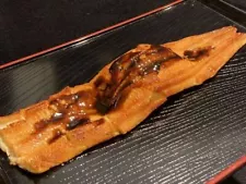 Food Sample Nigiri Sushi Conger Eel With Sauce