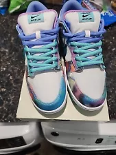 Size 11 - Nike Futura Laboratories x Dunk SB Low Bleached Aqua