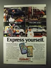 1985 GMC Safari Van Ad - Express Yourself