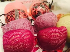 VICTORIAS SECRET Very Sexy Dream Body Bras Lace Satin RANDOM WHOLESALE 10 PC LOT