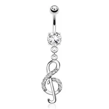 Cute Dangle Belly Bar Button Navel Ring Body Piercing Jewelry For Lady Girls 02