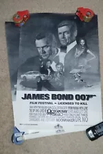 James Bond 007 (MGM/UA, 1983) Rolled Film Festival Poster NICE COND!