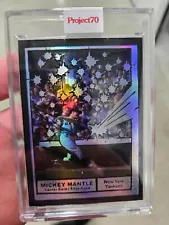 RAINBOW 2021 Topps Project 70 #77 Mickey Mantle By Joshua Vides #41/70