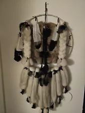 DREAM Catcher Fur Wool Feathers Beaded Large Vintage