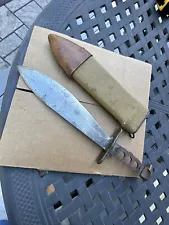 Pre WW1 Bolo Knife SA 1912 US 19200 Tang Stamp Missing Handle Springfield Armory