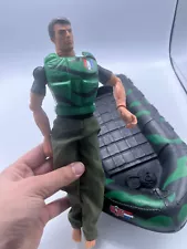 GI Joe Army Ranger Navy Seal Raft Boat with Figure with Life Jacket Pre-owned