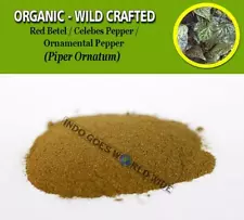 POWDER Red Betel Celebes Pepper Ornamental Pepper Piper Ornatum Organic WildCraf