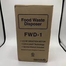 Emerson FWD-1 Food Waste Garbage Disposer 1/3 HP Induction Motor NEW