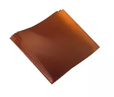 COPPER SHEETS 10 mil/30 gauge 12" X 12" (3)