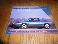 1993 Oldsmobile Cutlass Supreme Convertible Sales Brochure - Vintage