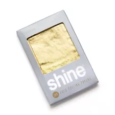 NEW Shine 2 Sheet Pack 24K 24 Karat Gold Rolling Paper Papers Package PACK QUICK