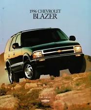 1996 Chevrolet Blazer Base LS LT 30-Page Dealer Sales Brochure