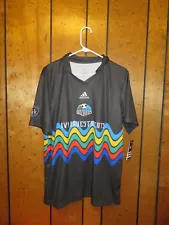 Authentic Adidas Sporting Kansas City Wizards Pre-Match Jersey Rainbow 2017-2018