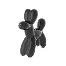 Balloon Dog Black Bank Doubles Modern Art Balloon Animal Sculpture Lover Gift