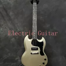 Custom Junior SG Sliver Electric Guitar P90 Pickups Chrome Hardware for Sale