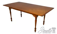 65449EC: Tiger Maple Bench Made Dining Room Table