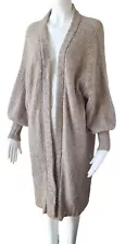 CHRISTY DAWN Sweater Frankie Open Cardigan in Pale Wheat Color Soft Oversized