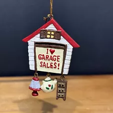 ❤️ I Love Garage Sales Christmas Tree Ornament Bargain Shopping ðð²