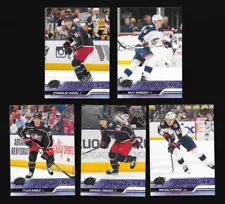 2023-24 UPPER DECK YOUNG GUNS ANGLE SVOZIL PYYHTIA KNAZKO SWEEZEY LOT OF 5