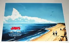 JAWS Film Steven Spielberg 1975 Alternate Poster "Shark Beach" 19"x13"