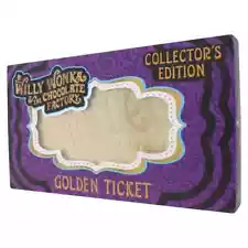 Willy Wonka Gold Winning Ticket Limited Edition Replica SOLD OUT -NEW rare