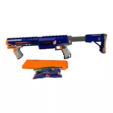 Nerf N-Strike Elite Blue Raider CS-35 Blaster Rapid Fire w/18-Rd Mag & Stock