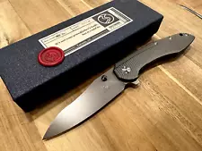 Brad Southard Performance Tolk Flipper Knife Blasted Titanium (3.875" Satin XHP)