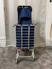 Folding Stair Climbing Shopping Cart for Groceries